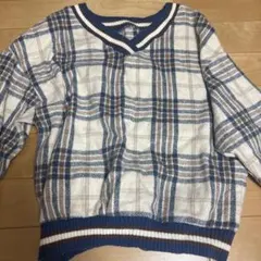 SHEIN ボーダー柄 長袖 ニット セーター Lサイズ