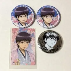 銀魂 志村新八 銀魂日和 ハナビヨリ マーブル缶バッジ アクリルカード