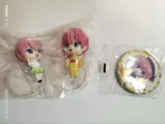 五等分の花嫁　中野一花　ミニ　フィギュア　缶バッジ　セット売り　ガチャ