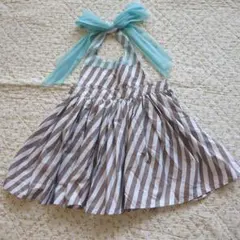 MARLMARL ストライプ エプロン 80～90 babysize