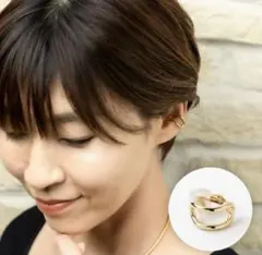 【LES BLISS公認出品】ワンタッチダブルイヤーカフ　レスブリス　完売品