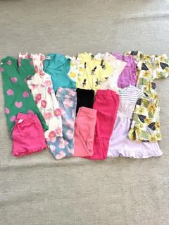 子供服 夏服まとめ売り 女の子　100㎝-110㎝中心15点セット　ブランドあり