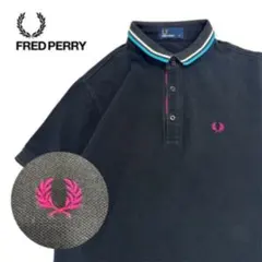 FRED PERRY ポロシャツ 鹿子 花柄 刺繍 総柄 美品 L - メルカリ
