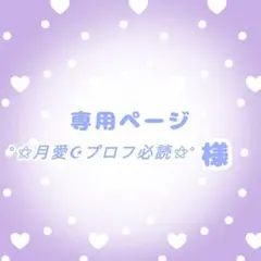 °⚝月愛☪プロフ必読⚝°様 専用ページ