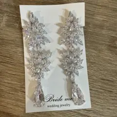 bride meウェディング イヤリング シルバー クリスタル