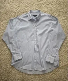 ZARA MAN 水色 ストライプ ロングオーバーサイズシャツ　L