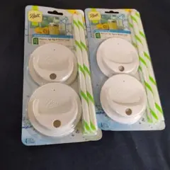 メイソンジャーBall Mason Jar Sip & Straw Lids2点のサムネイル