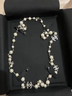 CHANEL パールCCロングネックレス