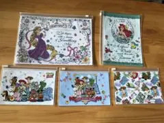 ディズニービニールポーチ　トイストーリー、アリエル、ラプンツェル　まとめ売り