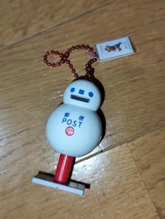 郵便ポストガチャキーホルダー　雪だるまポスト