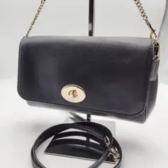 【極美品】COACH コーチ クロスボディ チェーンショルダー ハンド 2way