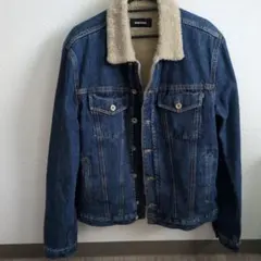 【美品】DIESEL デニムジャケット メンズ 中ボア Gジャン
