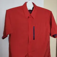 美品半袖ジャケットSUPPLIER　 メンズ　L 　赤　ポリ