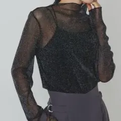 Aunt Marie's ラメタートルシアートップス