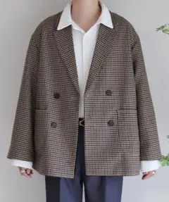 ルーズシルエット ダブルジャケット【coen × Mr.SZK】