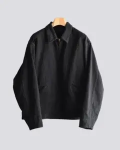 COMOLI BLACK DENIM ZIP SHORT JACKET サイズ2