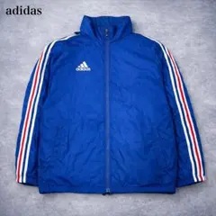 アディダス【M】トラックジャケット 収納フード 3本ライン シャドーストライプ