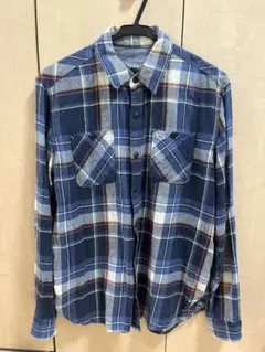 Gap 1969 長袖ネルシャツ ネイビー系チェック
