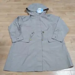 【198】ベルーナ　はっ水加工　ロング丈パーカー　コート　LL