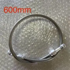 (686)ブレーキホース メッシュクリア サイズ：600mm シルバーのサムネイル
