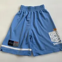 SPALDING スポルデイング バスケットボールショートパンツ 水色 140