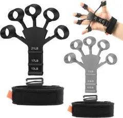 2個セットフィンガートレーナー フィンガーパワー 握力トレーニング 強度調節可