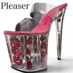 【廃番】Pleaser プリーザー　サンダル　ハイヒール クリアヒール　厚底のサムネイル