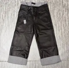 廃番 希少 DIESEL BLACK GOLD 羊革 レザーパンツ ハーフ丈のサムネイル