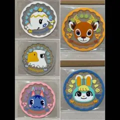 どうぶつの森 クリアラバーコースター ガチャポン あつ森　ミッチェル　アポロ