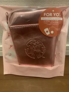 スターバックスSAKURA2026ミニポーチギフトピンク　チケット無し