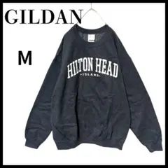 GILDAN ギルダンビッグプリントスウェット トレーナーグレーM古着