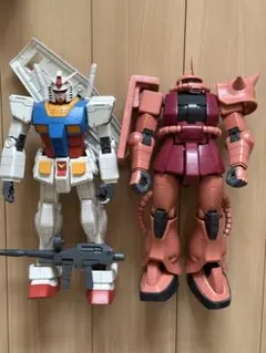 【ジャンク】メガサイズ 2体セット シャア専用ザク ガンダム