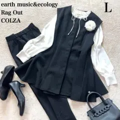 kanechan様✨セレモニー ジレ ママスーツ L 入園 入学 黒 ペプラム