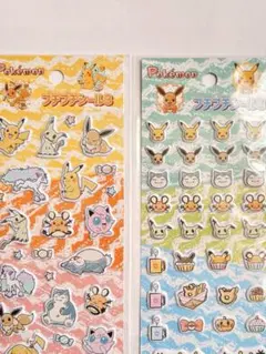 ポケモン プチプチシール3 ぷくぷくシール ピカチュウ　シール2枚セット　セリア