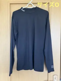 spazio サッカー　長袖　ハイネック　インナーシャツ　メンズO 黒