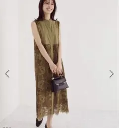 ROPE レース　ワンピース　オケージョン　結婚式　ドレス　お呼ばれ　きれいめ