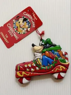 ディズニーストア　グーフィー ブリキ製クリスマスオーナメント2000年 レトロ