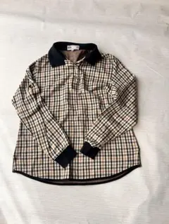 DAKS GOLF ダックス ゴルフ 長袖ポロシャツ チェック柄 Mのサムネイル