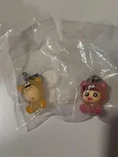 クレヨンしんちゃん　みんなでくまパジャマ　めじるしアクセサリーセット