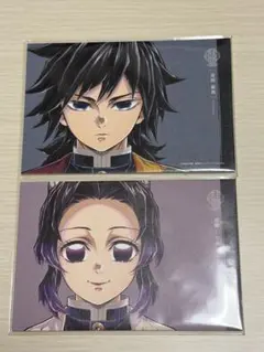 鬼滅の刃 柱展 キャンバスカード　冨岡義勇 胡蝶しのぶ