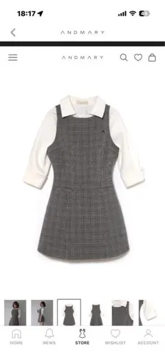 andmary Betty layered dress - メルカリ