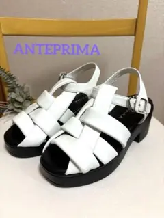 極美品-ANTEPRIMAアンテプリマ厚底サンダルホワイト M sizeのサムネイル