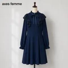 axes femme POETIQUE フリルボウタイ ワンピース Mのサムネイル