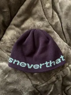 thisisneverthat ニット帽 紫色
