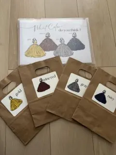 結婚式　ドレス色当て　セット