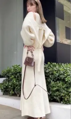 MERCURYDUO マーキュリーデュオ ノースリーブニットワンピセットアップ