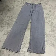 レディース　ライトブルー ストレートデニム　M