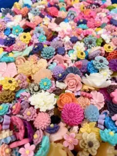 ⭐︎100g⭐︎花のデコレーションパーツセット カボション
