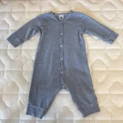 【Petit Bateau】ミラレロンパース 6m/67cm