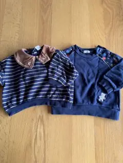 バースデイCottoli Combi mini トレーナー 2枚セット　80